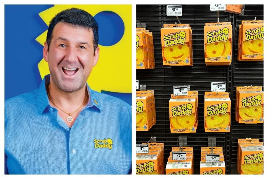 Scrub Daddy temperature-responsive sponge, associated with inventor Aaron Krause