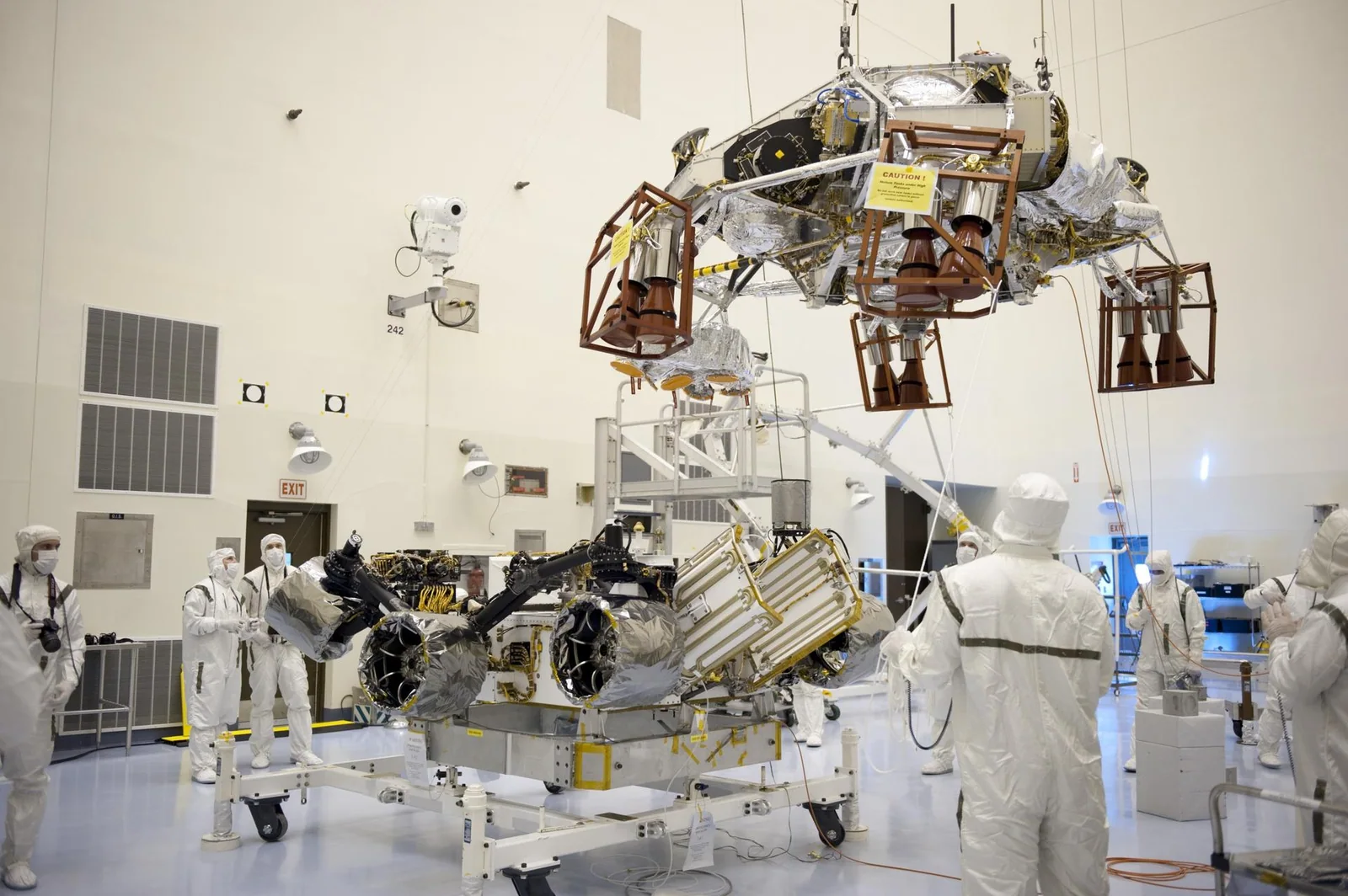 Mars Curiosity Skycrane landing system, associated with inventor Adam Steltzner