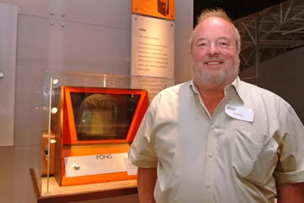 Pong arcade video-game machine, associated with inventor Allan Alcorn