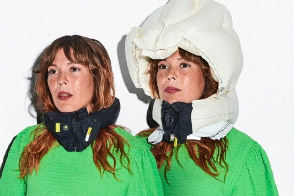 Hövding inflatable bicycle helmet, associated with inventor Anna Haupt