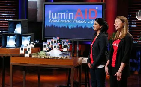 LuminAID inflatable solar-powered light, associated with inventor Anna Stork