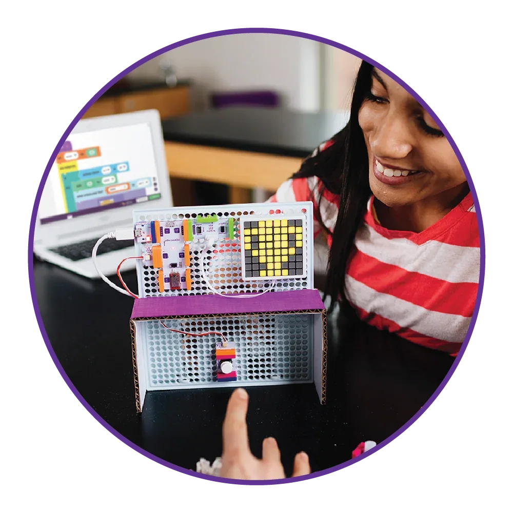 littleBits modular electronic-building blocks, associated with inventor Ayah Bdeir
