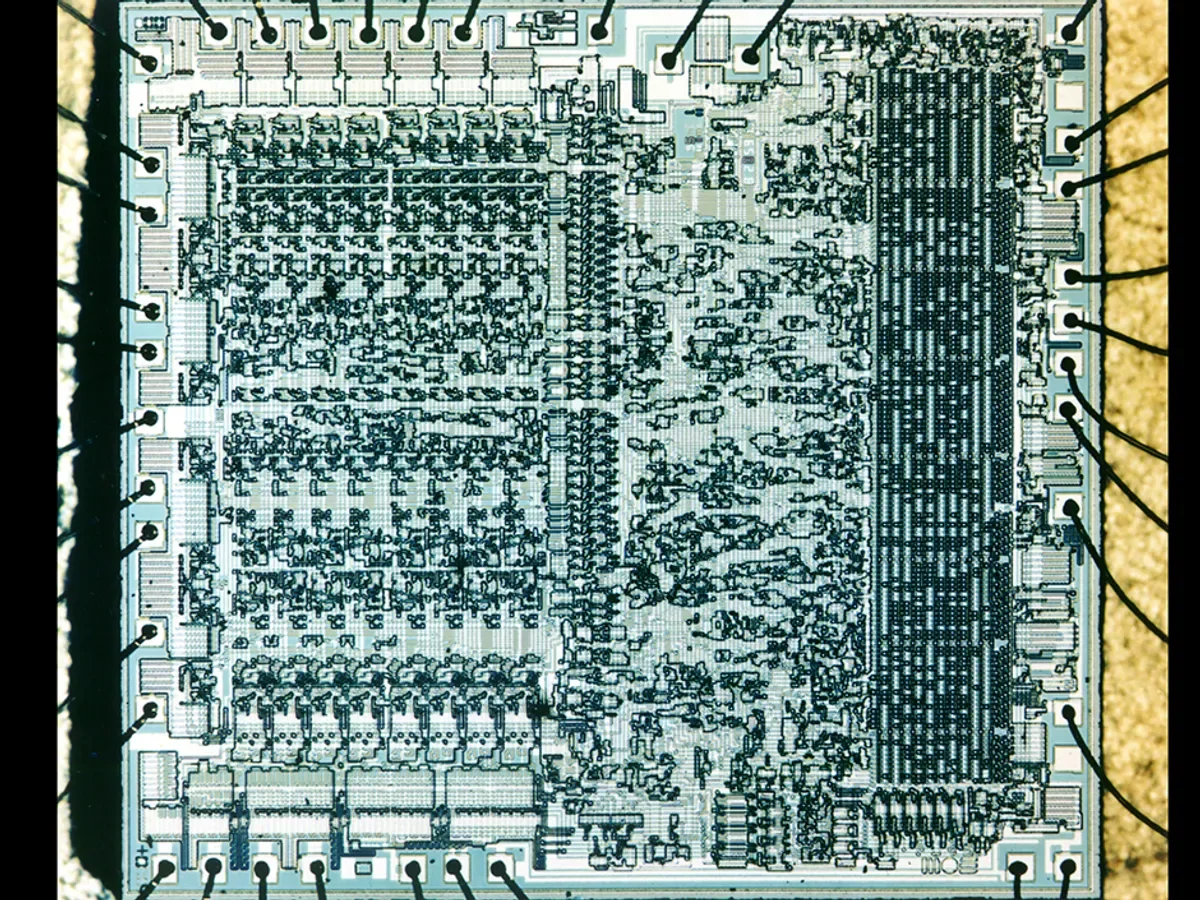 MOS Technology 6502 microprocessor, associated with inventor Bill Mensch