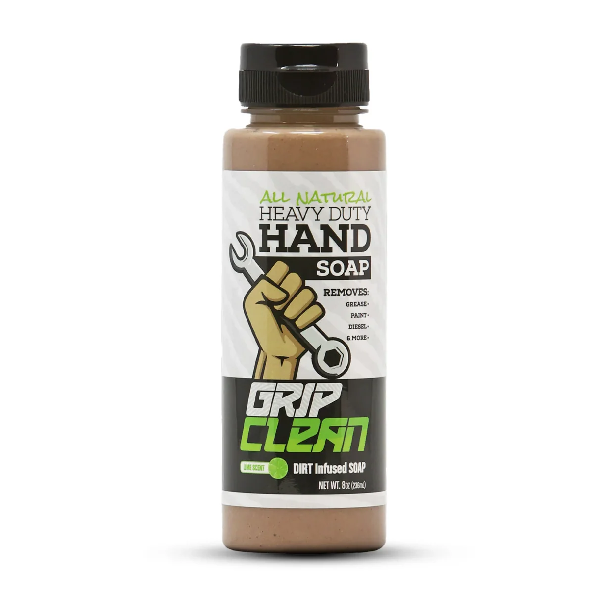 Grip Clean natural industrial hand soap, associated with inventor Bryce Hudson