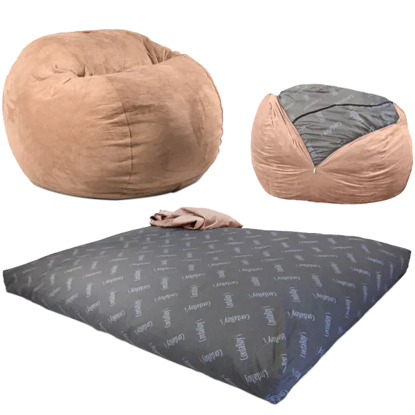 CordaRoy's convertible bean-bag chair bed, associated with inventor Byron Young