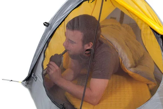NEMO airbeam-supported tent, associated with inventor Cam Brensinger