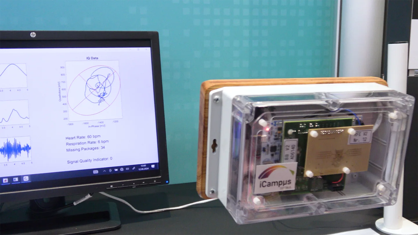 Non-contact Doppler-radar health-monitoring sensor, associated with inventor Changzhi Li