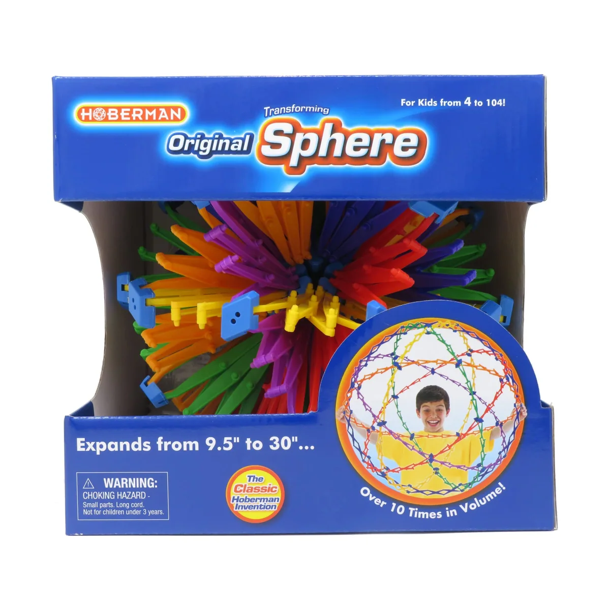 Hoberman Sphere expanding toy, associated with inventor Chuck Hoberman