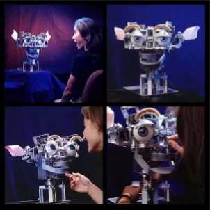 Kismet expressive social robot, associated with inventor Cynthia Breazeal