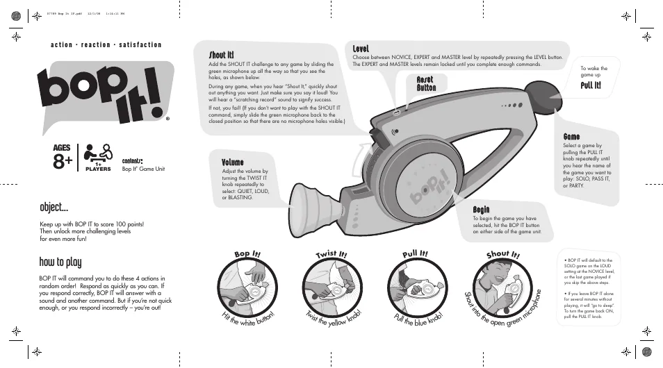 Bop It electronic action game, associated with inventor Dan Klitsner