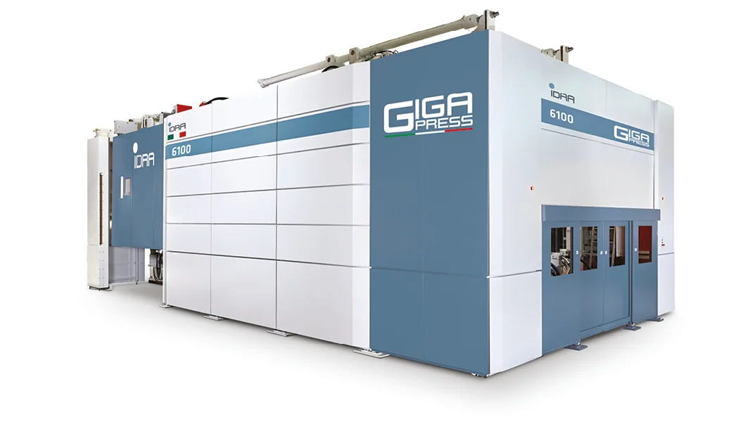 IDRA Giga Press die-casting machine and 5S injection unit, associated with inventor Fiorenzo Dioni