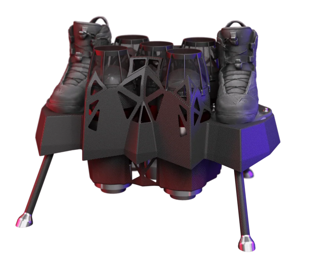 Flyboard and Flyboard Air personal flight devices, associated with inventor Franky Zapata