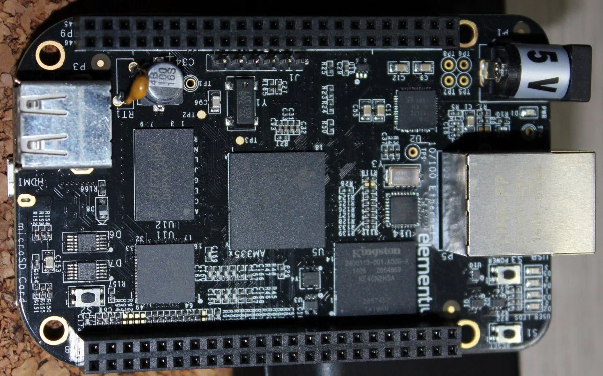 BeagleBone Black single-board computer, associated with inventor Gerald Coley