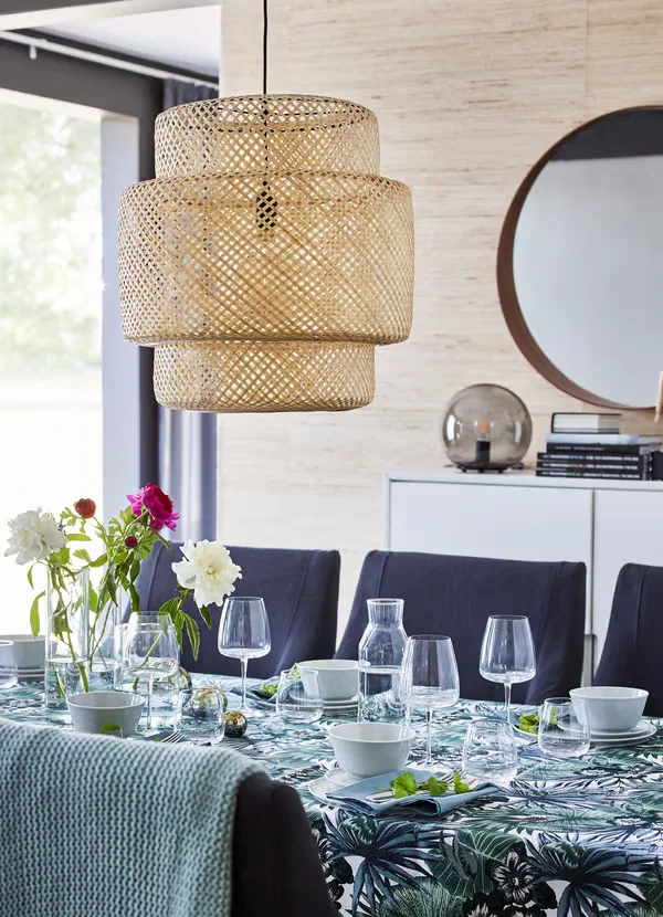 IKEA SINNERLIG pendant lamp, associated with inventor Ilse Crawford