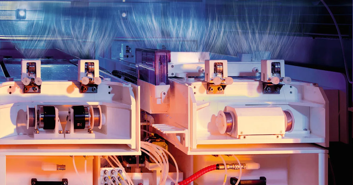 Nanospider needle-free electrospinning production line, associated with inventor Jan Čmelík