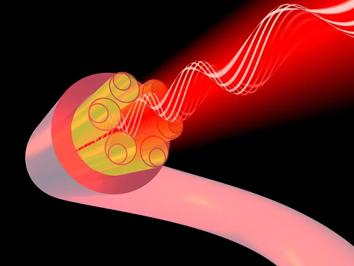 Hollow-core-fiber optical networking technology, associated with inventor Jason M. Eichenholz