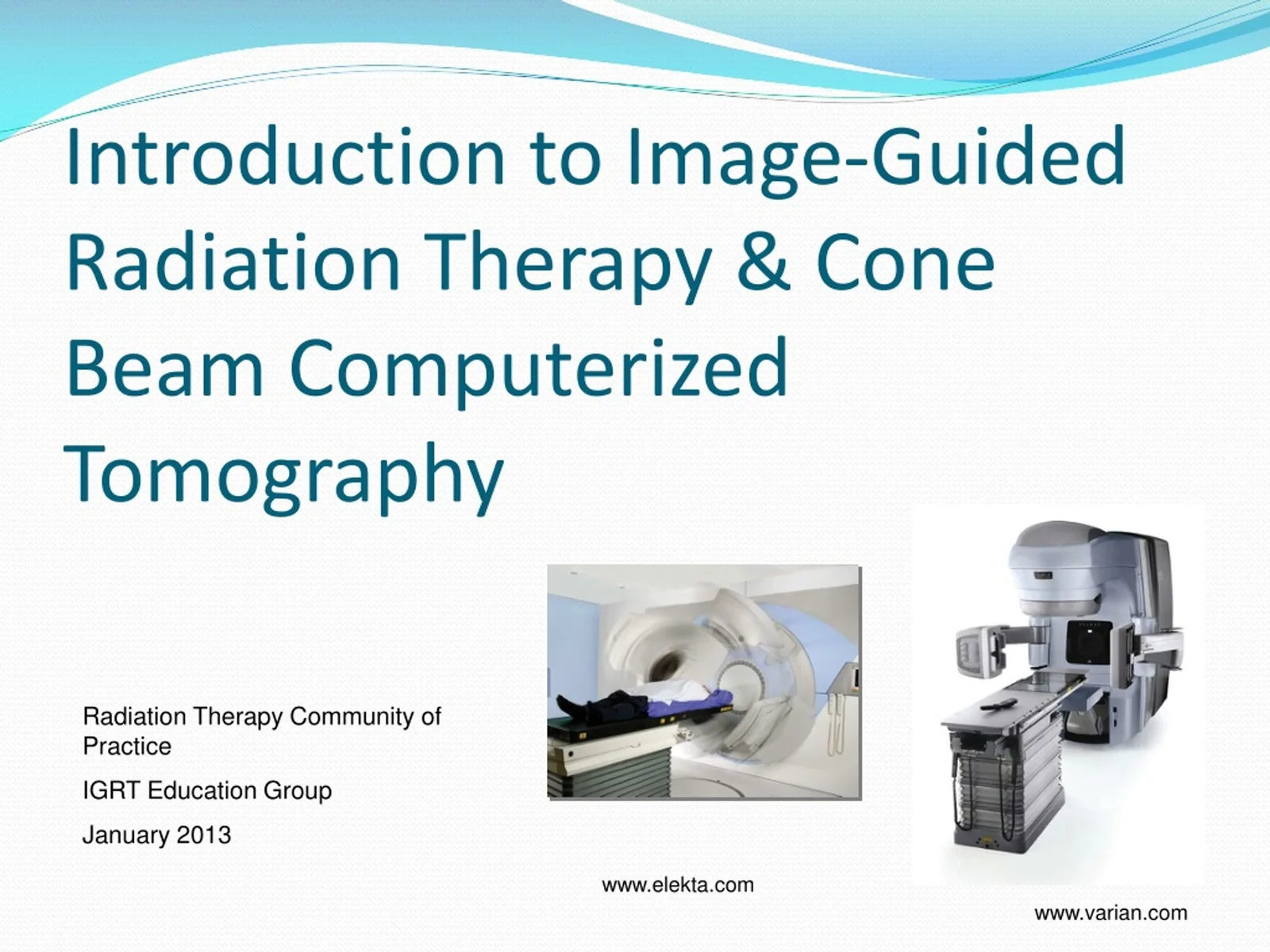 Cone-beam CT systems for image-guided radiation therapy and surgery, associated with inventor Jeffrey Siewerdsen