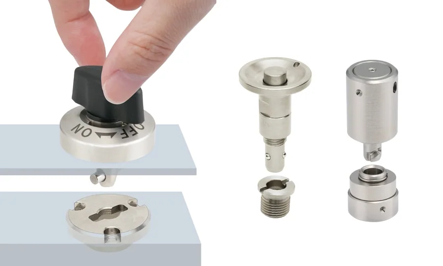 Magnetic-mechanical quick-release fastener, associated with inventor Joachim Fiedler
