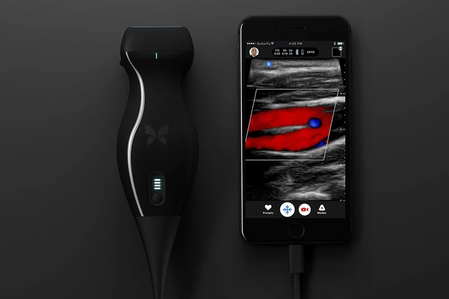 Butterfly iQ semiconductor handheld ultrasound, associated with inventor Jonathan Rothberg