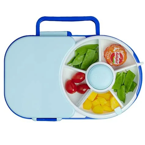 Gobe Kids Lunchbox and Snack Spinner food-container system, associated with inventor Joseph Blanch