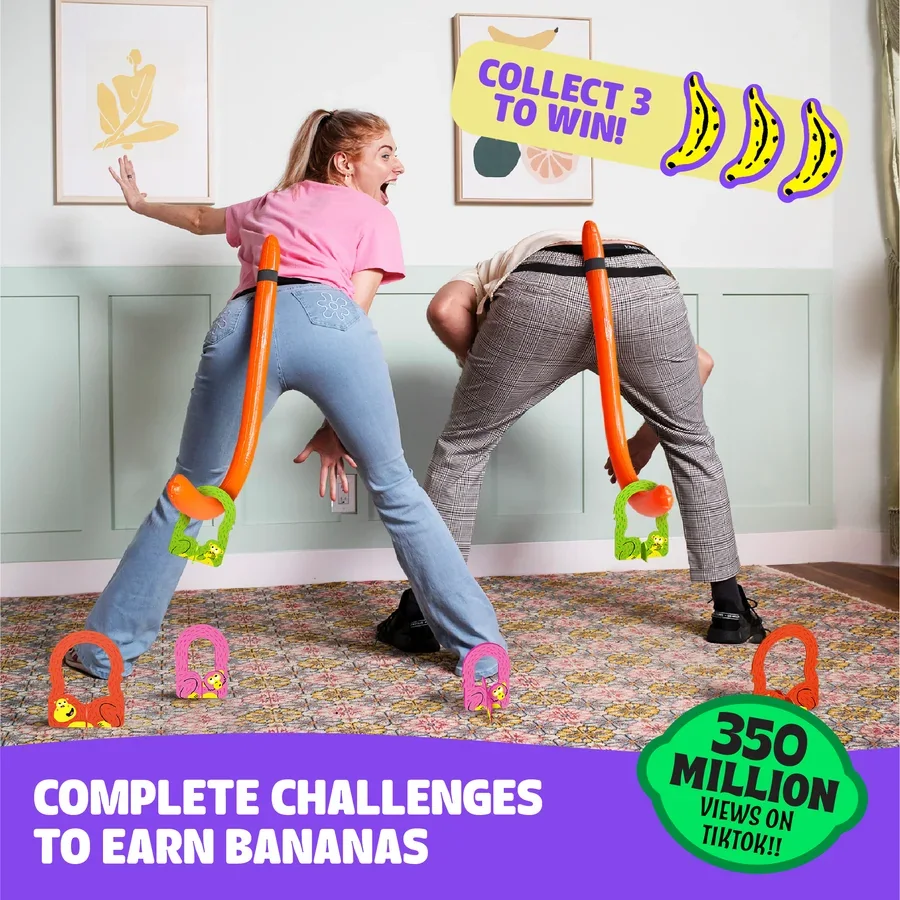 McMiLLER party games including It's Bananas, associated with inventor Julian Miller
