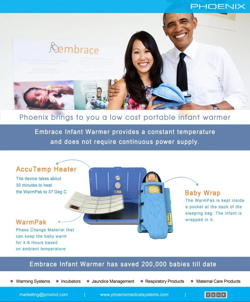 Embrace Infant Warmer, associated with inventor Linus Liang