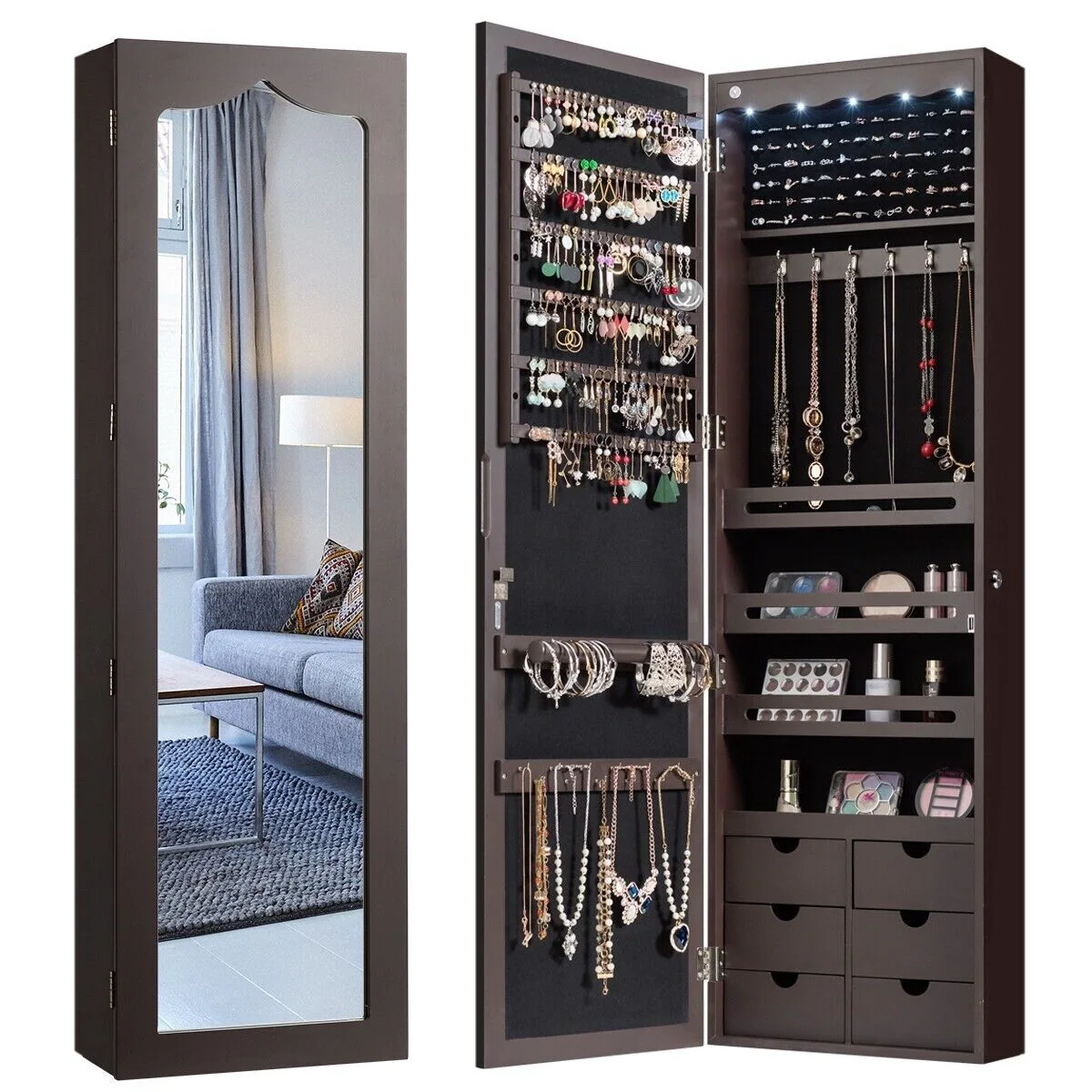 Jewelry organizer cabinet, associated with inventor Lori Greiner