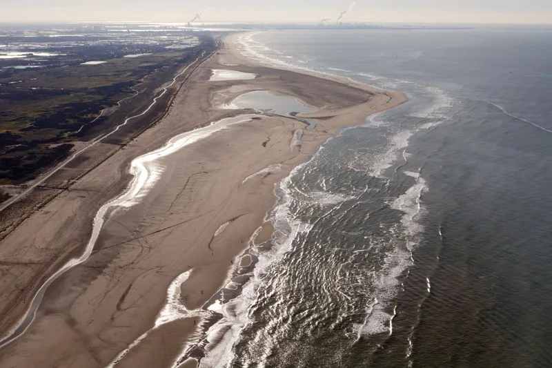 Sand Motor (Zandmotor) nature-based coastal-protection system, associated with inventor Marcel J. F. Stive