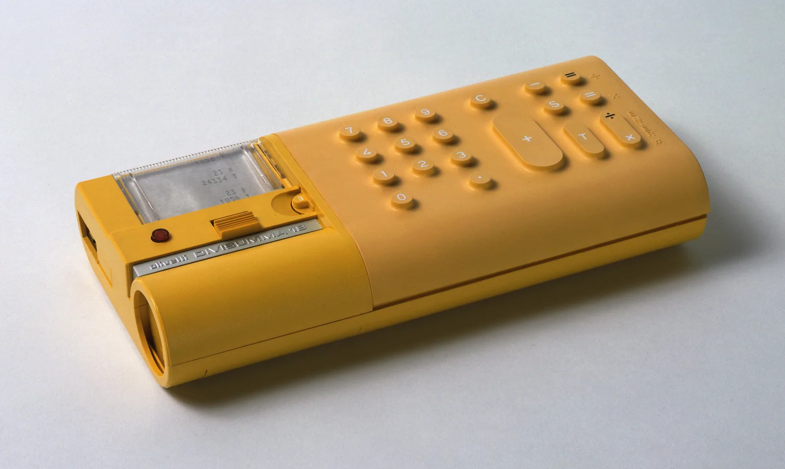 Divisumma 18 electronic printing calculator, associated with inventor Mario Bellini