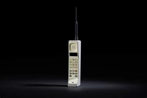 Motorola DynaTAC handheld cellular telephone, associated with inventor Martin Cooper
