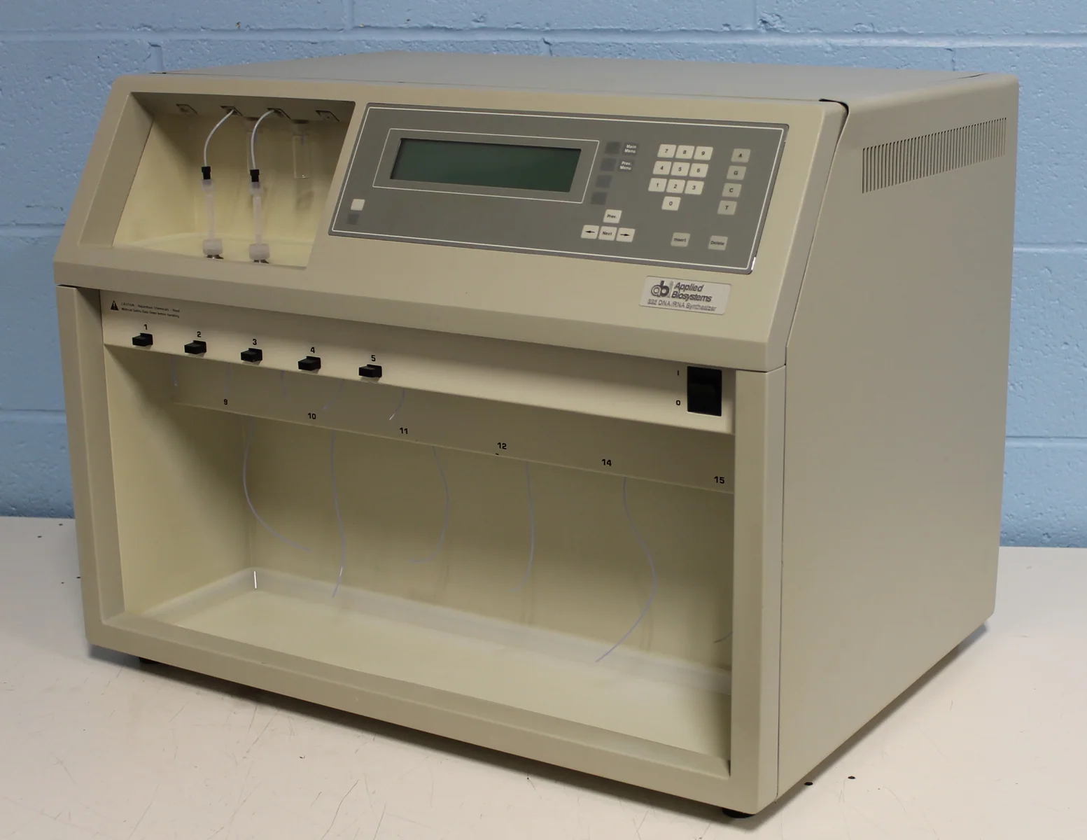 Applied Biosystems automated DNA-synthesis instruments, associated with inventor Marvin H. Caruthers