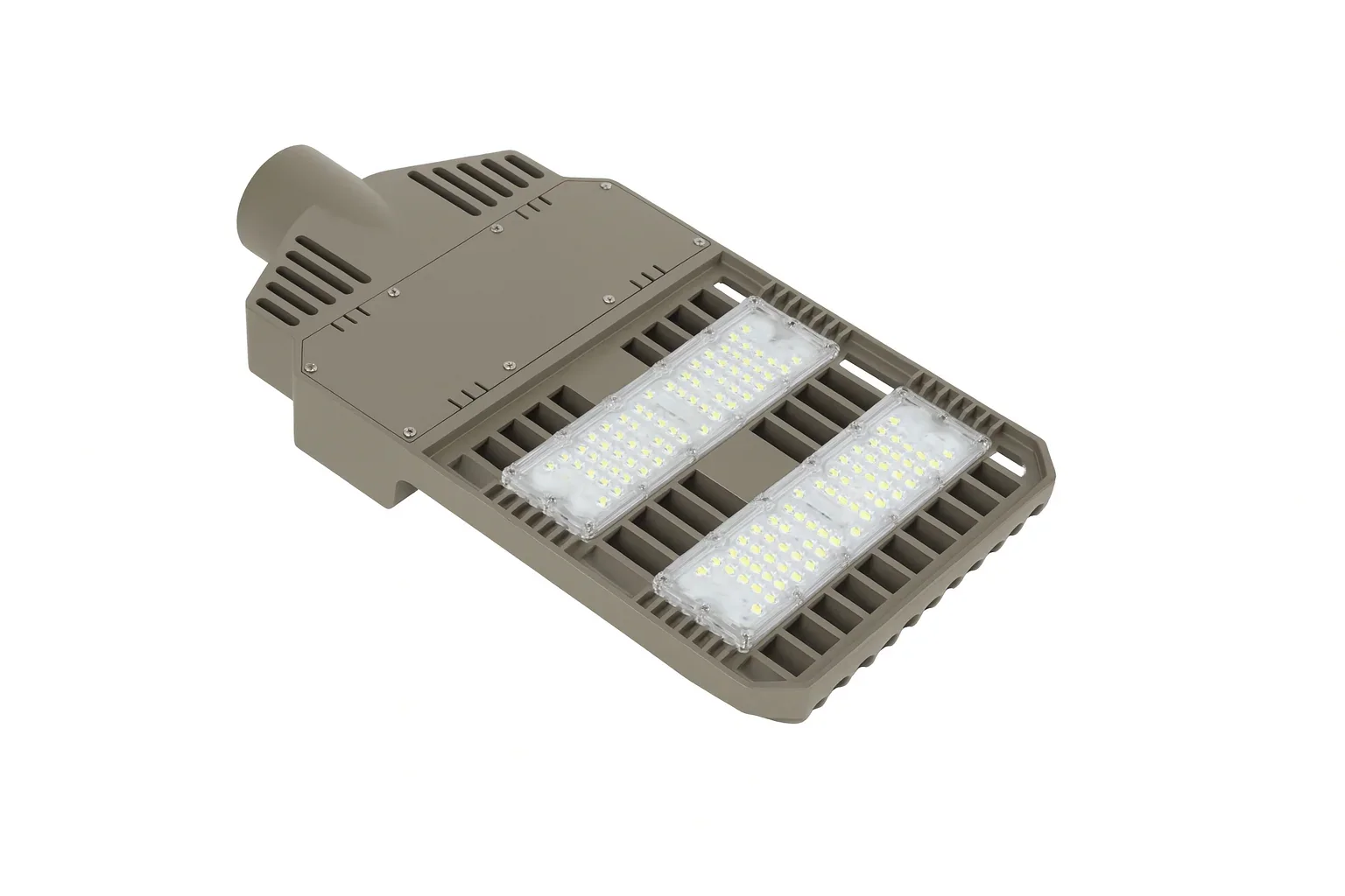 Flow-controlled LED lighting cooling system, associated with inventor Mehmet Arik
