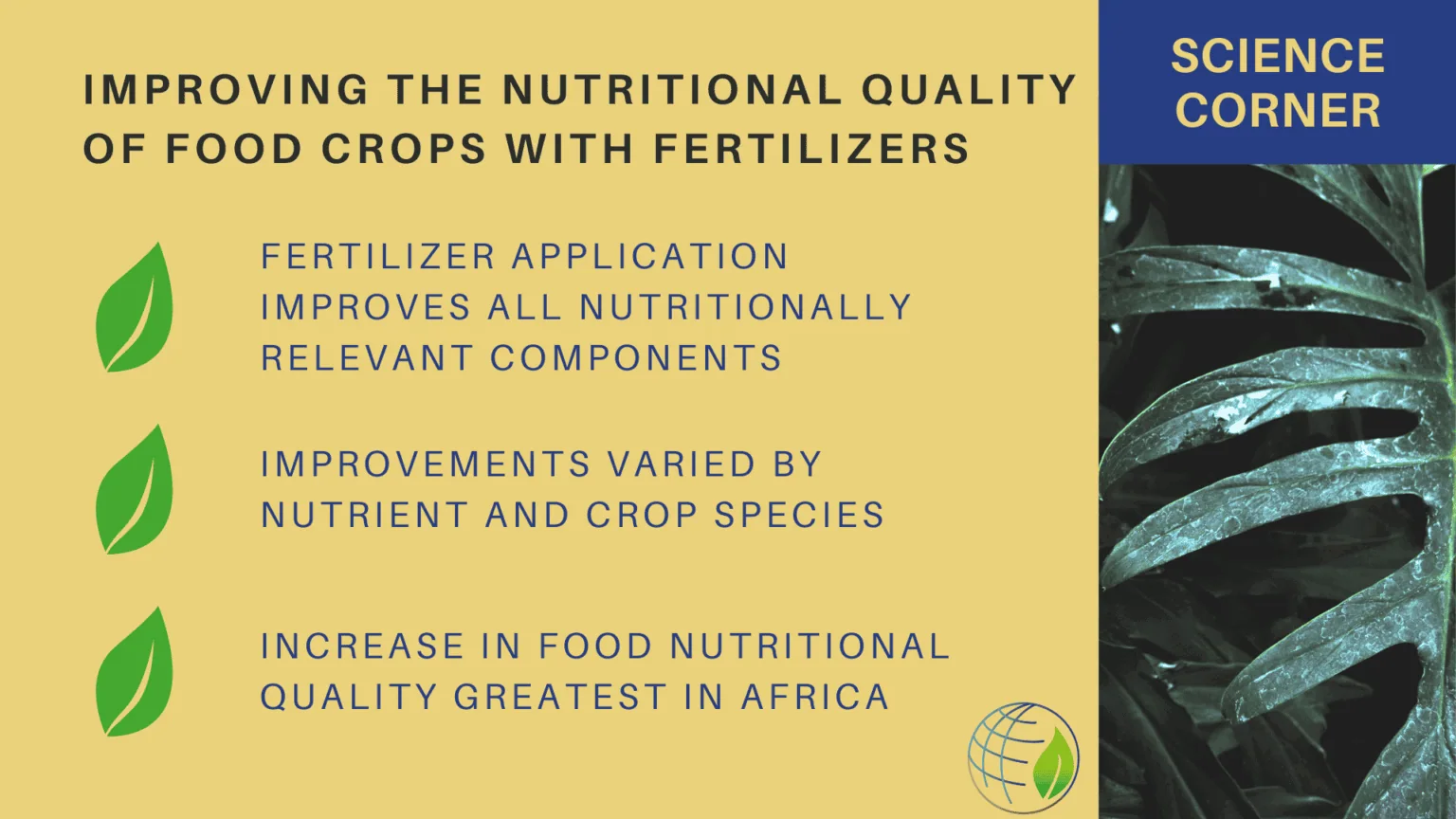 Improved crop and animal-nutrition fertilizers, associated with inventor Michael Mclaughlin