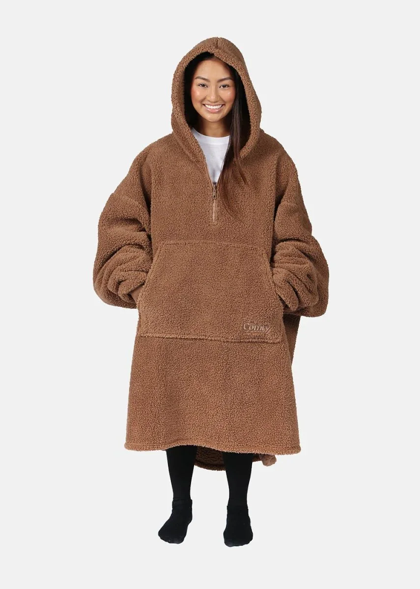 The Comfy wearable blanket, associated with inventor Michael Speciale