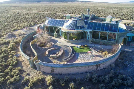 Earthship autonomous-building system, associated with inventor Mike Reynolds