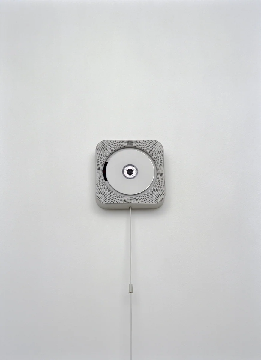 MUJI wall-mounted CD player, associated with inventor Naoto Fukasawa