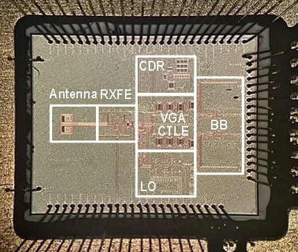 120-Gbps bits-to-antenna wireless transceiver chip, associated with inventor Payam Heydari