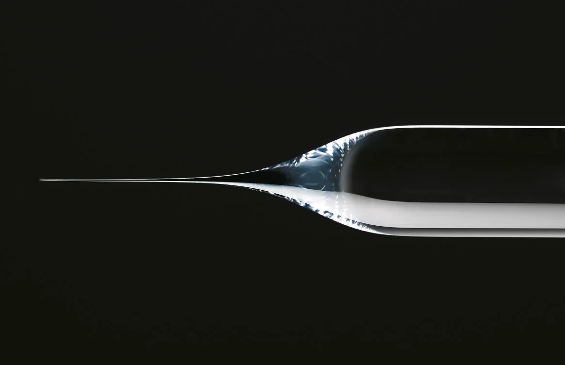 Low-loss fused-silica optical fiber, associated with inventor Peter C. Schultz