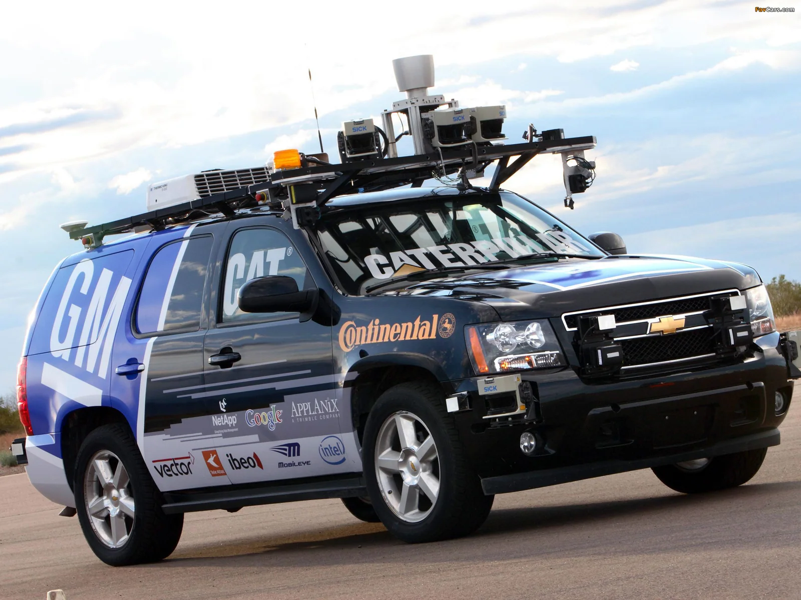 Boss autonomous Chevrolet Tahoe, associated with inventor Red Whittaker