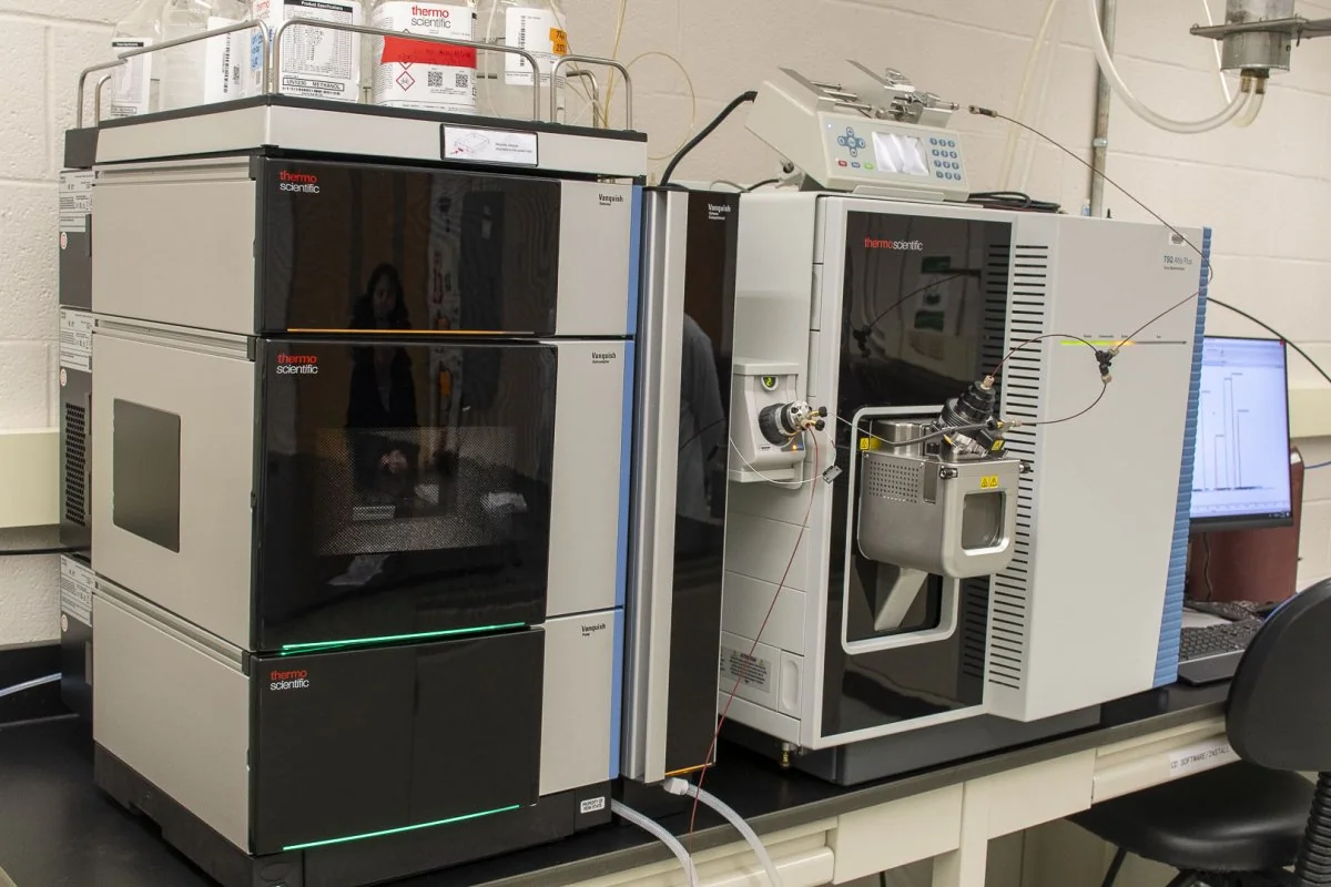 Triple-quadrupole mass spectrometer, associated with inventor Richard A. Yost
