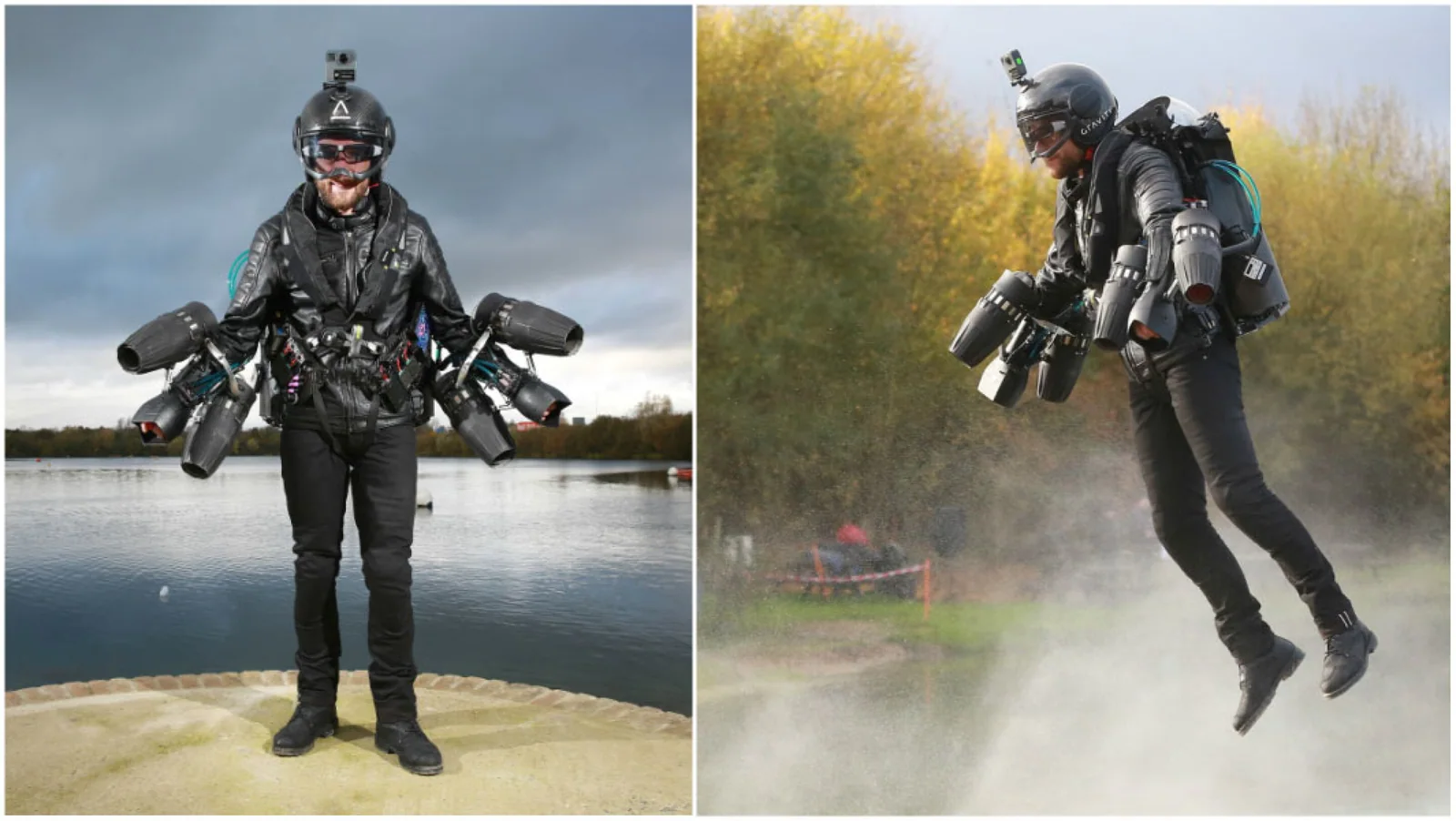 Gravity Jet Suit, associated with inventor Richard Browning