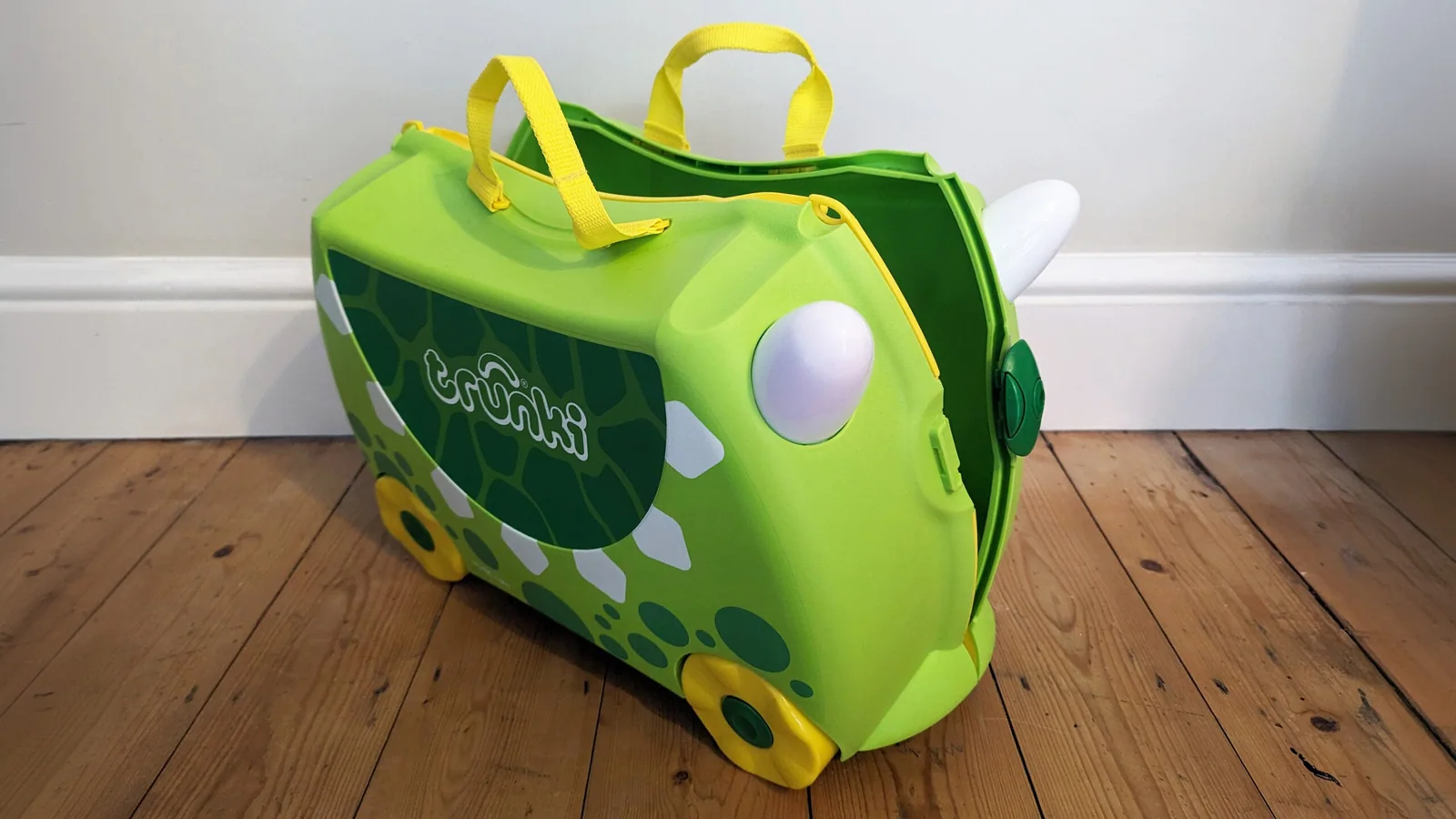 Trunki ride-on children’s suitcase, associated with inventor Rob Law