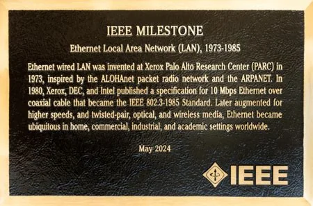 Ethernet local-area-network hardware, associated with inventor Robert M. Metcalfe