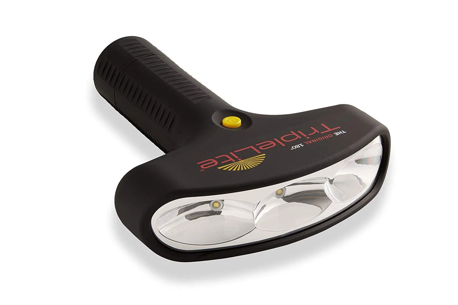 TripleLite 180-degree wide-beam flashlight, associated with inventor Ron Pritchett