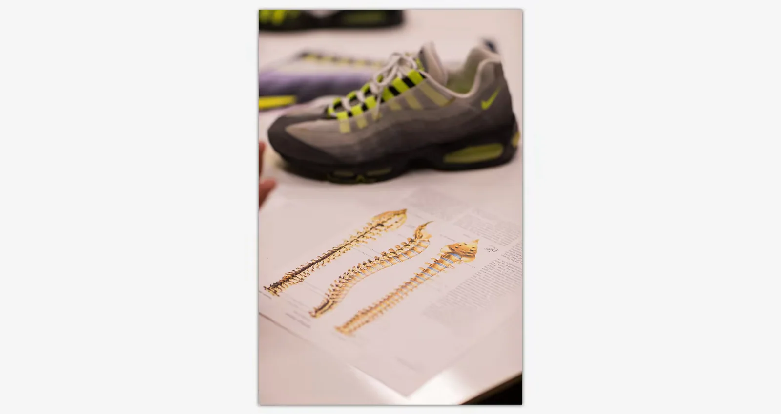Nike Air Max 95, associated with inventor Sergio Lozano