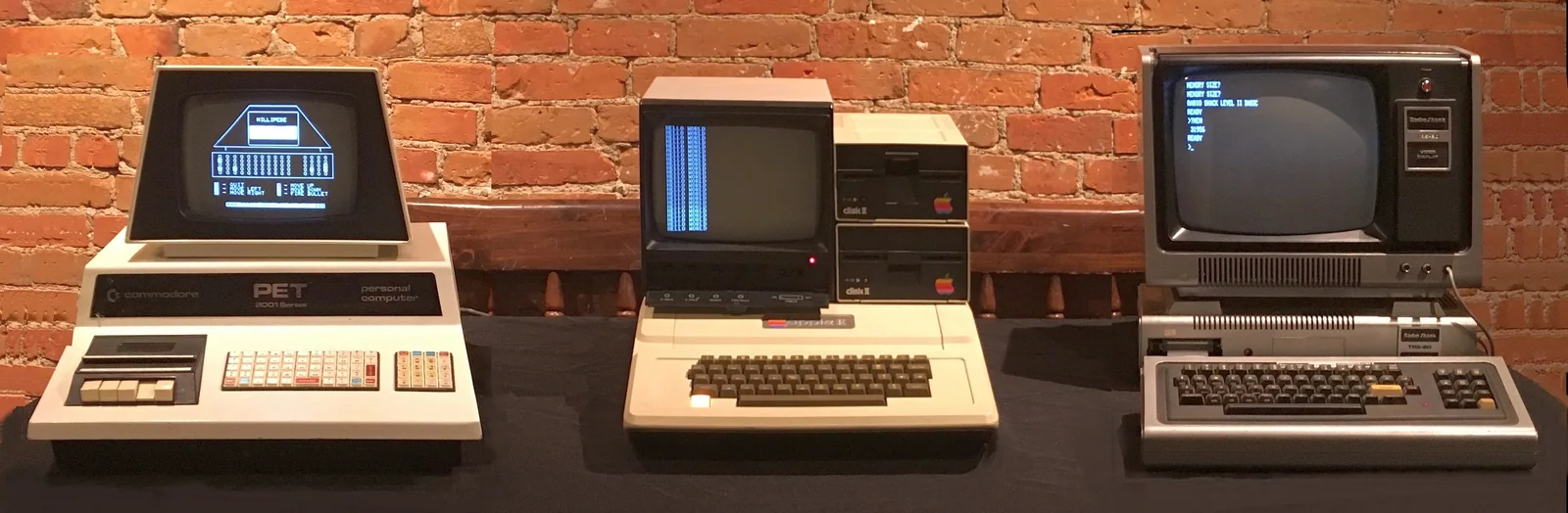 Apple I and Apple II personal computers, associated with inventor Steve Wozniak