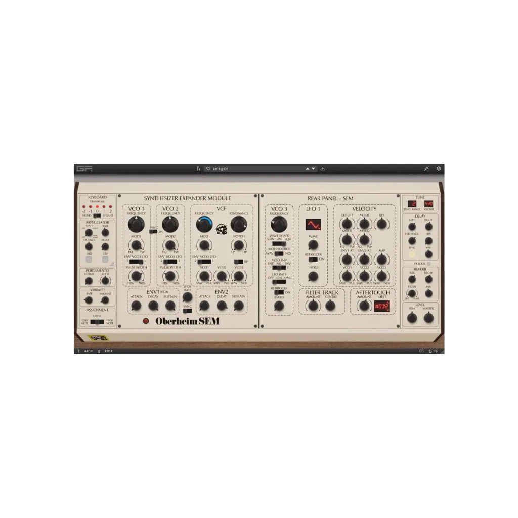 Oberheim SEM and polyphonic synthesizer systems, associated with inventor Tom Oberheim
