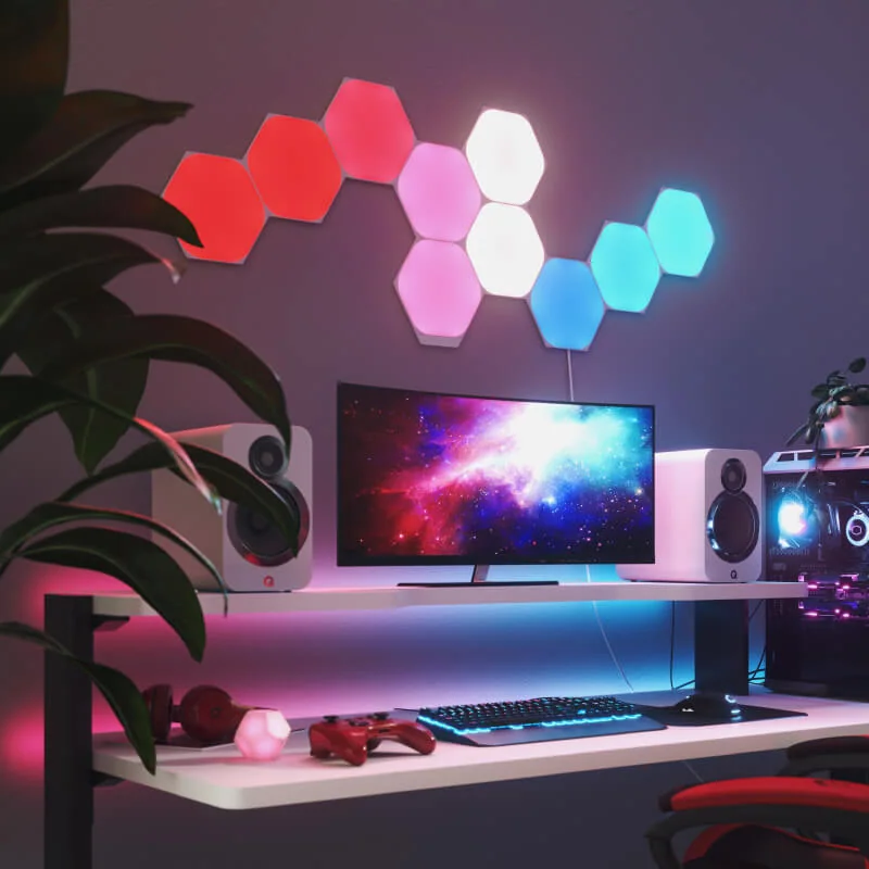 Nanoleaf modular smart-light panels, associated with inventor Tom Rodinger