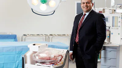 Organ Care System portable organ-perfusion platform, associated with inventor Waleed Hassanein