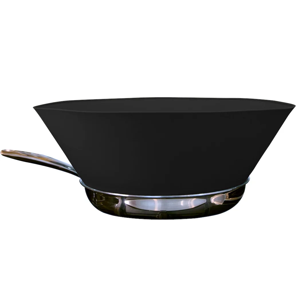Frywall silicone pan splatter guard, associated with inventor Yair Reiner
